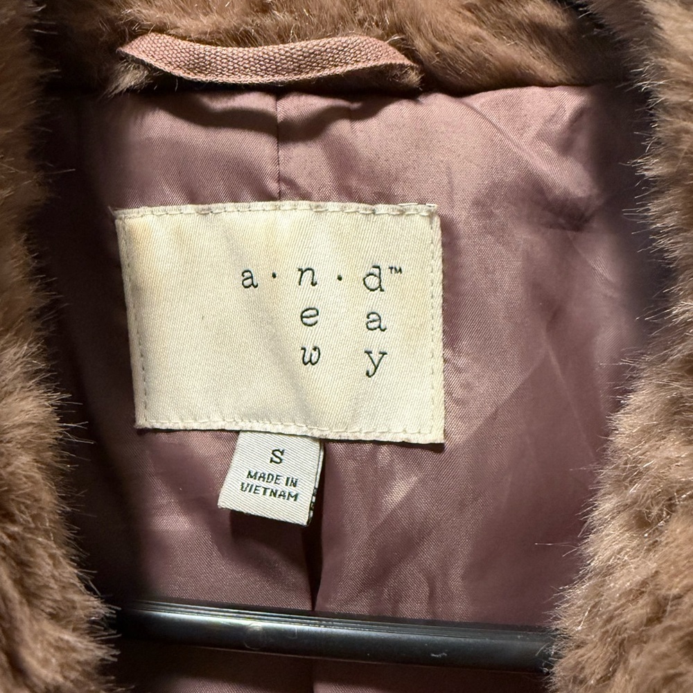 Pinkish Faux Fur Coat by A New Day - Picture 3 of 6